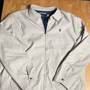 Polo by Ralph Lauren Light Gray Windbreaker